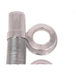 Tubo Ligacao Delflex Cromado Abs Ajustavel Com Spud