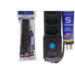 Filtro Linha Naticon 5 Tomadas 2P+T Preto