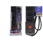 Filtro Linha Naticon 6 Tomadas 2P+T Preto