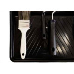 Kit Pintura Compel Com 4 Pecas - Bandeja + 2Rolos + Suporte