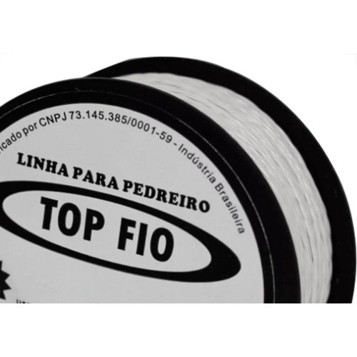Linha Para Pedreiro Trancada Top Fio 100M - Kit C/12 Pecas