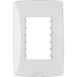 Placa Conjunto Modular Mectronic Petra 4X2 - 2 Modulos - 82002
