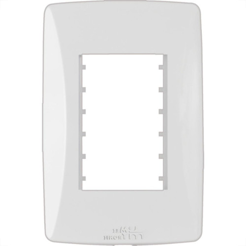 Placa Conjunto Modular Mectronic Petra 4X2 - 2 Modulos - 82002