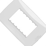 Placa Conjunto Modular Mectronic Petra 4X2 - 2 Modulos - 82002