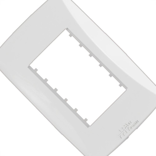 Placa Conjunto Modular Mectronic Petra 4X2 - 2 Modulos - 82002
