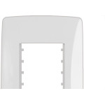 Placa Conjunto Modular Mectronic Petra 4X2 - 2 Modulos - 82002