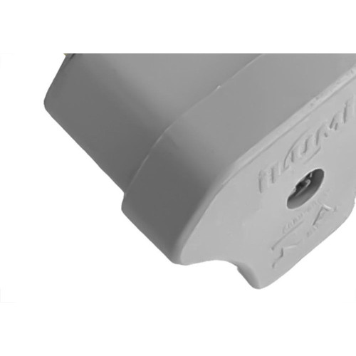 Pino Triangulo Ilumi 2 Polos 10A. Cinza - 1427Pct - Kit C/10 Pecas