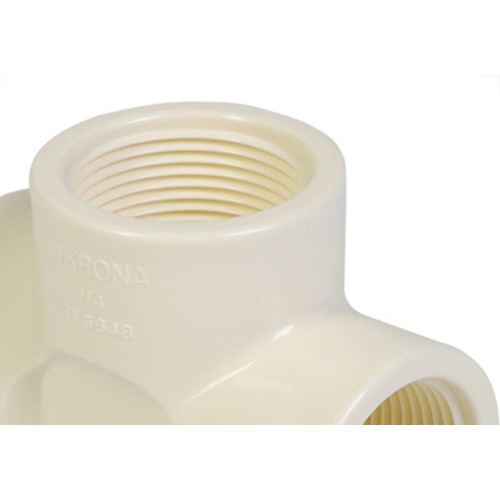 Te Branco Krona Rosca 1/2'' - Kit C/20 Pecas