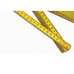 Metro Plastico Eco Simples Amarelo - Kit C/10 Pecas