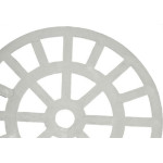 Grelha Plastica Redonda Branca Dacunha 10X10Cm - Kit C/10 Pecas