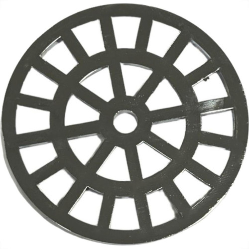 Grelha Plastica Redonda Cromada Dacunha 10X10Cm