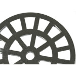 Grelha Plastica Redonda Cromada Dacunha 10X10Cm