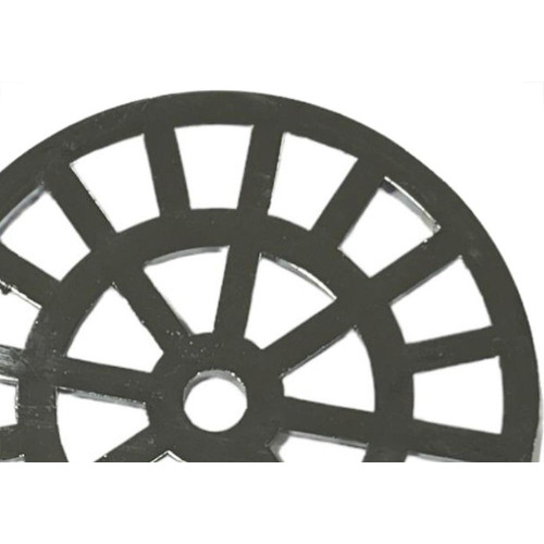 Grelha Plastica Redonda Cromada Dacunha 10X10Cm