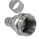 Conector Fio Coaxial Interneed Com Anel Rg59 Pacote Com 100 Pecas