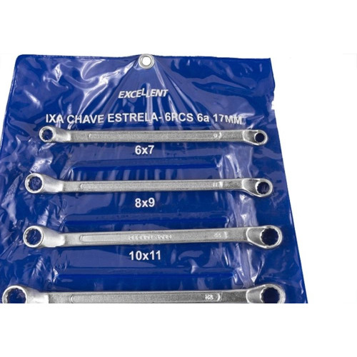 Chave Estrela Jogo Eda Excellent Com 6 Pecas 6 A 17Mm - 1Xa