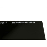Vidro Retangular Escuro Brasfort Para Mascara De Solda No.10 - Kit C/5 Pecas