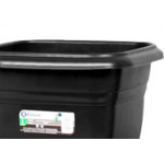 Vaso Pl.Quadrado N.17 Preto-9248