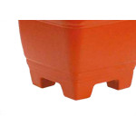 Vaso Pl.Quadrado N.17 Marrom-9448