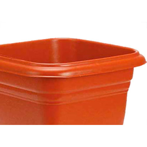 Vaso Pl.Quadrado N.17 Marrom-9448