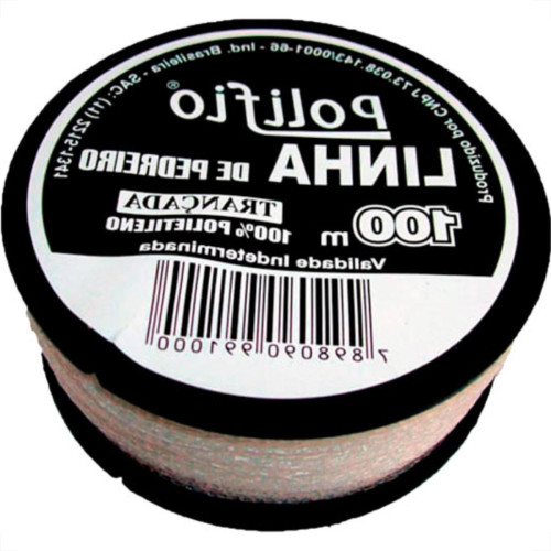 Linha P/Ped.Polifio Trancada C/100M - Kit C/12 PC