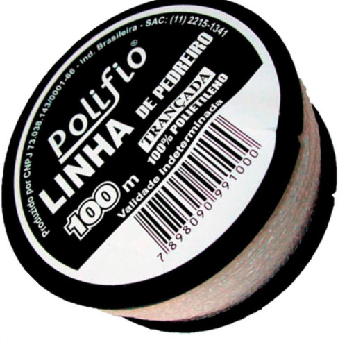 Linha P/Ped.Polifio Trancada C/100M - Kit C/12 PC