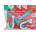 Cabide C/Ventosa Pvc C/02Pc -Mx073