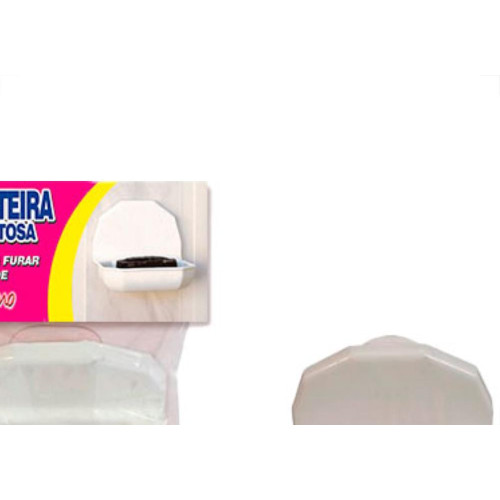 Saboneteira C/Ventosa Pp Brca-Mx062