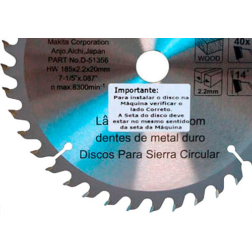 Serra Widea Makita 7.1/4X40X20 -356