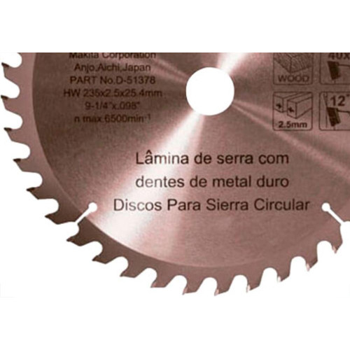 Serra Widea Makita 9.1/4X40X25 -378