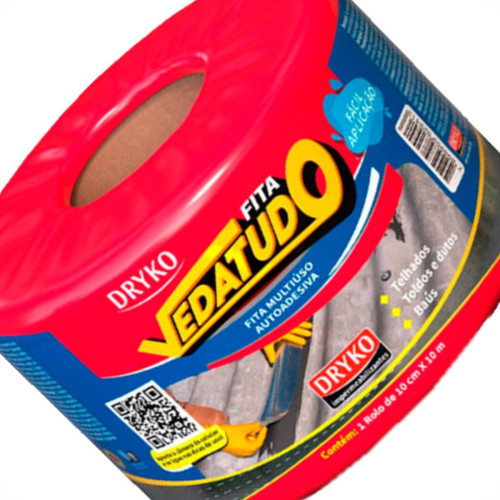 Fita Adesiva Multuso Dryko 10Cmx10M