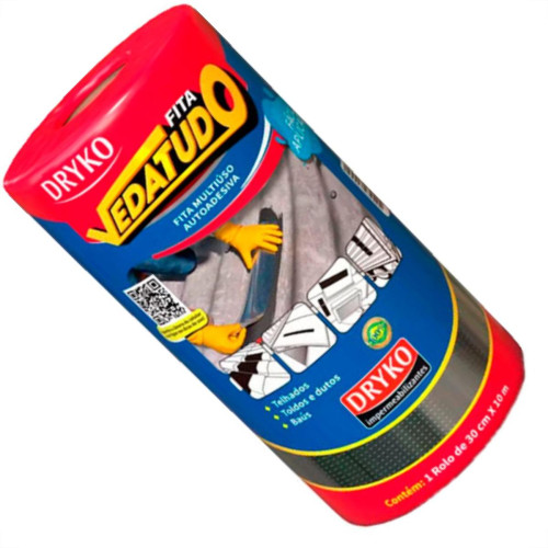 Fita Adesiva Multuso Dryko 30Cmx10M