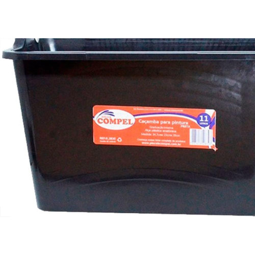Cacamba P/Tinta Compel Preta 11 Lt