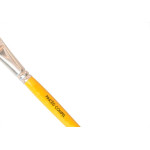 Pincel Compel Chato Cerda Branca 14 - Kit C/6 PC