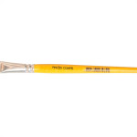 Pincel Compel Chato Cerda Branca 16 - Kit C/6 PC