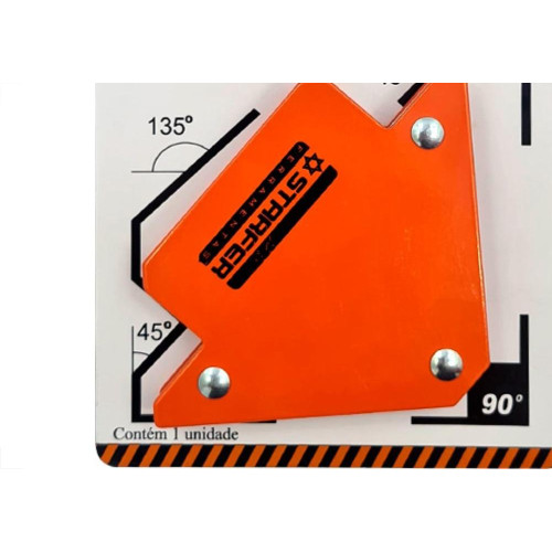 Esquadro Starfer Magn.P/Canto 3'' 12Kg