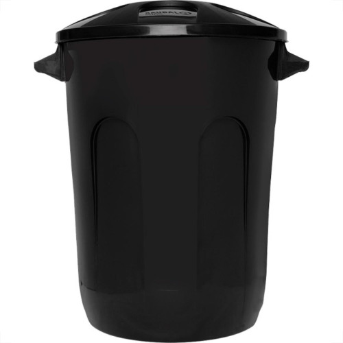 Cesto Fechado C/Tpa Preta 30Lt-3078