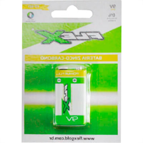 Pilha Bateria Flex 9V Zinc-9Z1