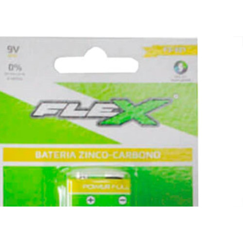 Pilha Bateria Flex 9V Zinc-9Z1