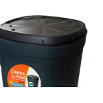 Lixeira C/Ped.Antares 15Lt Preta