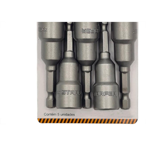 Soquete Canhao Magn.Starfer 13Mm - Kit C/5 PC