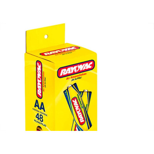 Pilha Rayovac Amarela.Peq.Tubo C/48