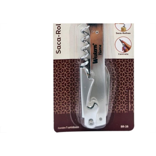 Saca Rolhas C/Abridor Br28 Western