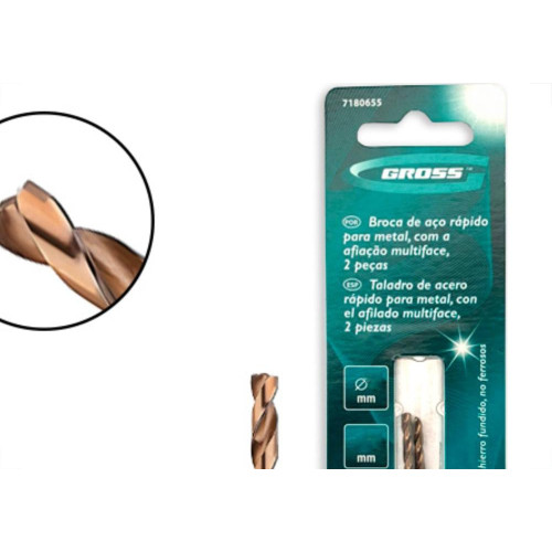 Broca Aco Rapido Gross  2,5Mm - Kit C/2 PC
