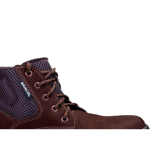 Botina Protecao Bracol Nobuck Marrom 42
