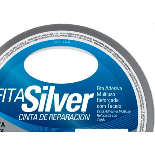 Fita Adesiva Silver Tek 48Mmx 5M-Prata