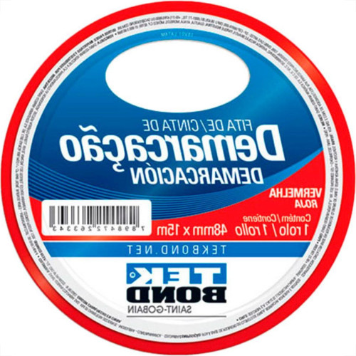 Fita Demarcao Solo Tek 48Mmx15M-Verm