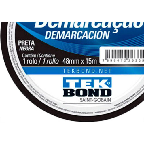 Fita Demarcao Solo Tek 48Mmx15M-Preta
