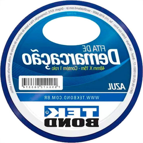 Fita Demarcao Solo Tek 48Mmx15M-Azul