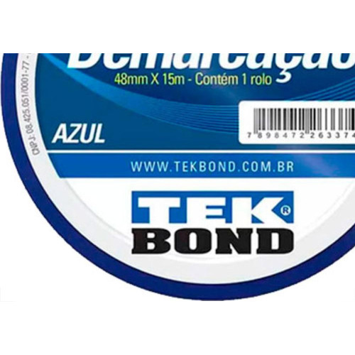 Fita Demarcao Solo Tek 48Mmx15M-Azul