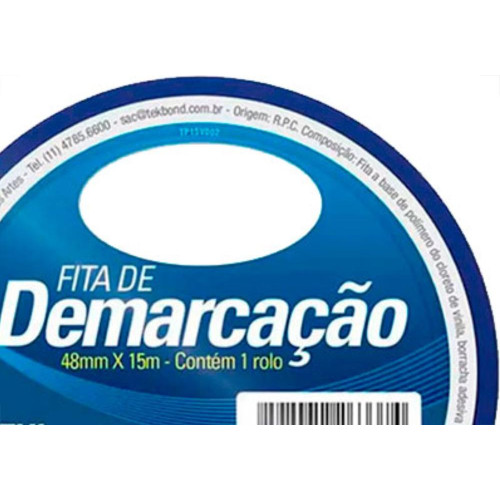 Fita Demarcao Solo Tek 48Mmx15M-Azul